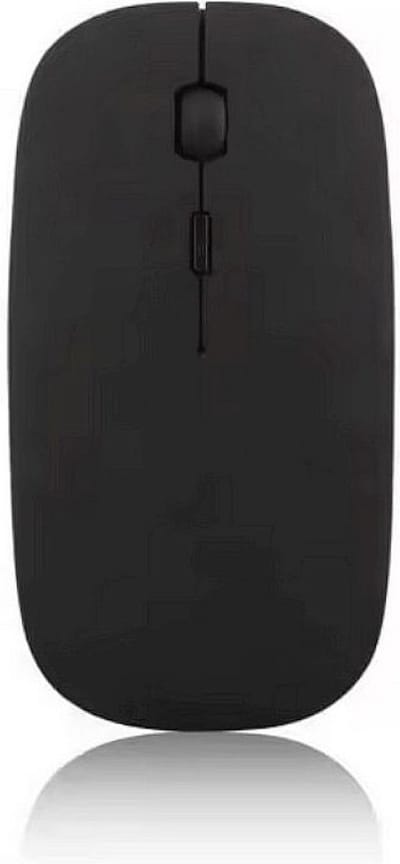 Draadloze-oplaadbaar dual mode muis 2.4GHz USB-Bluetooth-Zwart.