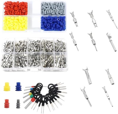 Aansluitpennenset - Krimpstekkers - Auto Reparatie - Vertind Koper - 1.0 1.5 3.5 mm - Zilver