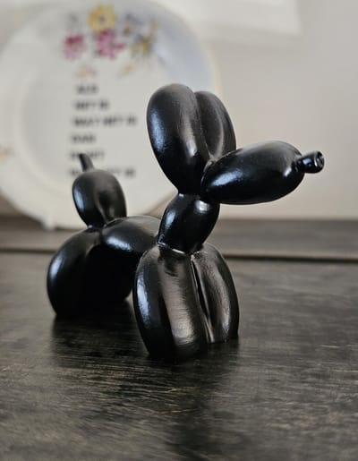 Ballon Hondje Goud - Balloondog - Teckel - Ballon Dier - Decoratie - Woonaccesoire - Gold - Wiener - Beeld - Beeldje
