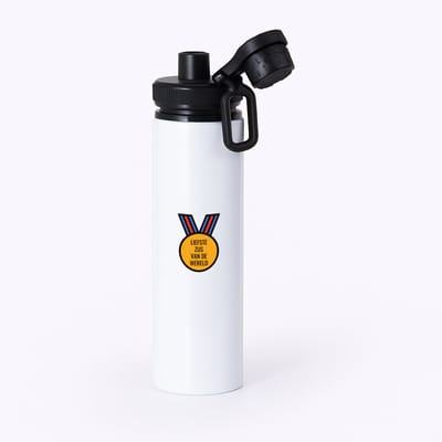 Hacebo® - liefste zus van de wereld waterfles met draaidop zwart - Zus - de liefste zus - verjaardagscadeau - verjaardag - cadeau - cadeautje voor zus - zus artikelen - kado - geschenk - gift - water fles - 850ML