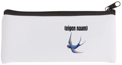 Akyol - blauwe vogel met eigen naam Etui - Vogels - dieren liefhebber - iemand die houdt van vogels - verjaardag - cadeau - kado - geschenk - 20 bij 9 cm