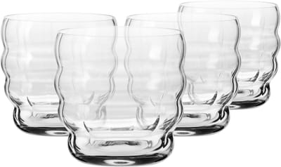 KROSNO | Cappuccino Glazen | Set van 4 - 330 ml | Coffee Moments Collectie | Loodvrij Glas voor Koffie, Thee en Desserts
