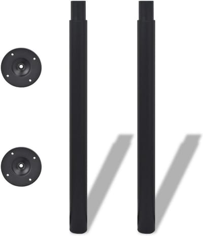 Set van 2 Verstelbare Tafelpoten In Hoogte Verstelbaar (71-110 cm) voor Tafel of Bureau