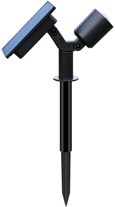 Solar Tuinspot - Solar Grondspot - Tuinverlichting - Prikspot - Verstelbare Solar Lamp - Warm Licht - LED - Zwart