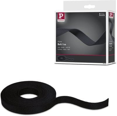 ULine Riem 5m Dacron Textil Koper Zwart