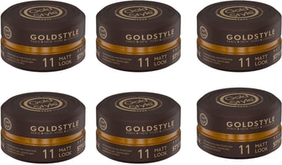 Gold Style Matt Look Styling Wax - Haar Wax Mannen - 6 Stuks 900ML