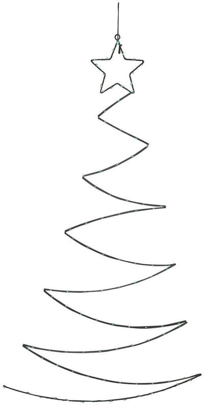 Svenska Living LED kerstboom wanddecoratie groen 100x60cm USB.