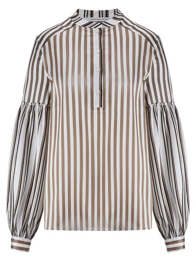 Lange slip-on blouse Van HERZEN´S ANGELEGENHEIT wit