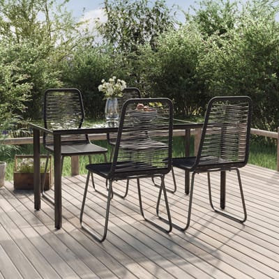 vidaXL - 5-delige - Tuinset - zwart