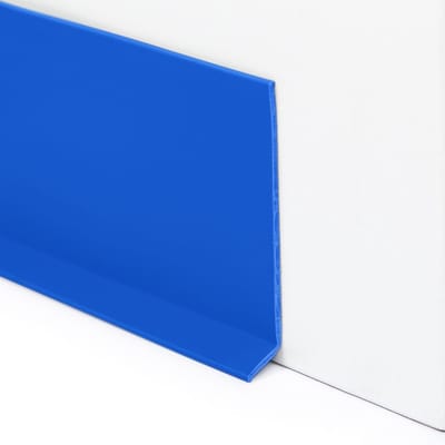 Rubbermagazijn - PVC Plint Blauw - 80x1,9mm - Flexibele plint - Lengte 25 meter - Vloerplint