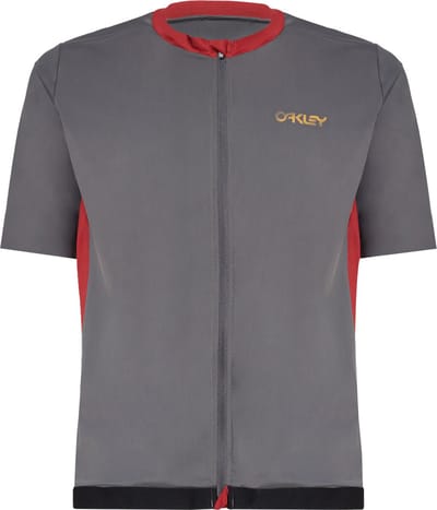 Oakley Apparel Point To Point Korte Mouw Wielertrui Grijs S Man