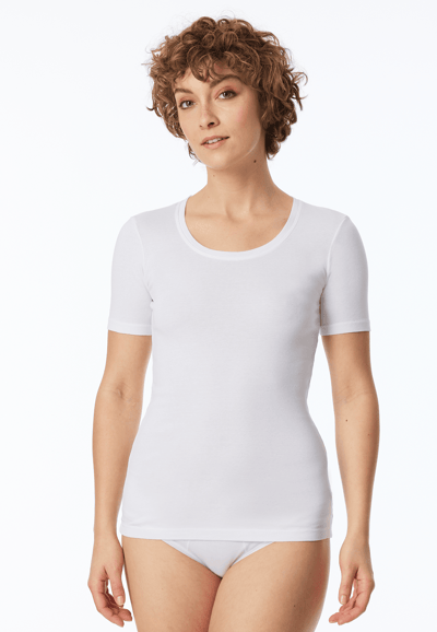Wit shirt met korte mouwen - Revival Berta 34
