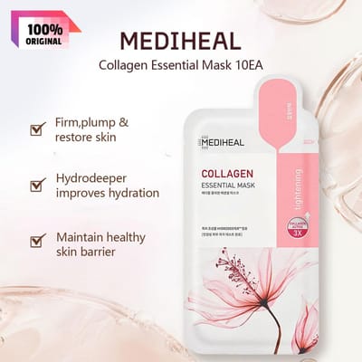 Mediheal Essentiële Masker Pack 10 Vel/4 Vel (1DOOS) 4Getypeerd Collagen Essential Mask 10EA