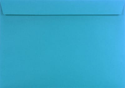 Gladde blauwe enveloppen A4 - 229 x 324 mm - 10 stuks - HK zelfklevend met plakstrip - 120 gram - Rainbow - Netuno