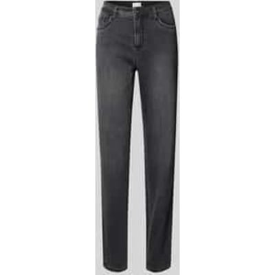 Slim fit jeans in used-look, model 'MARY THERMO'