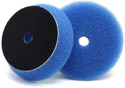 Polijstpads Set - Schuim Pads - Auto Detail Polijsten - Schuine Rand Ontwerp - 6 Stuks 80mm - Blauw