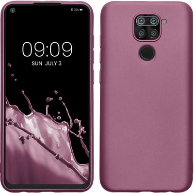 kwmobile telefoonhoesje geschikt voor Xiaomi Redmi Note 9 - Hoesje voor smartphone - Back cover in metallic lila
