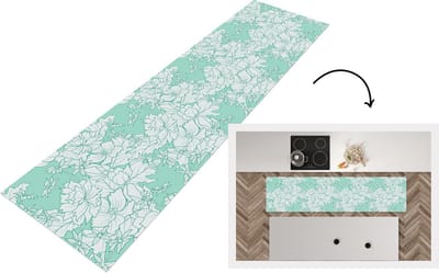 Keukenloper - Loper keuken - Patronen - Vintage - Bloemen - 200x50 cm - Keukenloper vinyl