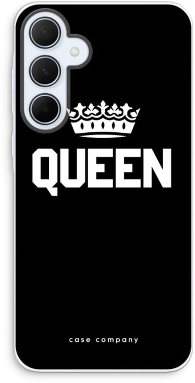Case Company® - Hoesje geschikt voor Samsung Galaxy A35 hoesje - Queen zwart - Soft Cover Telefoonhoesje - Bescherming aan alle Kanten en Schermrand