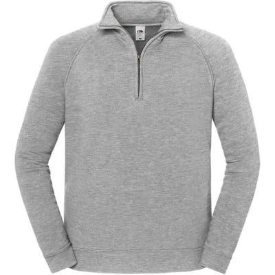 Fruit of the Loom Unisex Adult Iconic Premium Quarter Zip Sweatshirt (Atletische Heide)