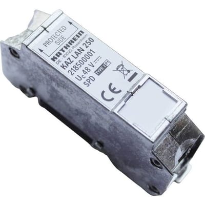 Kathrein 218500001 218500001 Overspanningsveilige afleider Overspanningsbeveiliging voor: Netwerk (RJ45) 1 stuk(s)