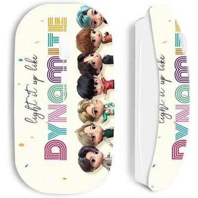 Souris sans fil - Maniacase - Kpop BTS - Blanc - Ergonomique - DYNAMITE