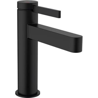 hansgrohe Finoris - Wastafelmengkraan - Ééngreeps bediening - CoolStart energiebesparend - Met afvoerplug - 110mm - Mat Zwart