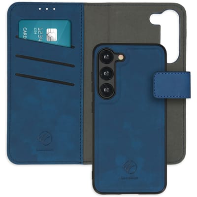 imoshion Hoesje - Geschikt voor Samsung Galaxy S23 - Uitneembare 2-in-1 Luxe Bookcase - Blauw