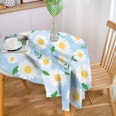 Unyqoos ® Tafelkleed Ronde Bloemenprint 150 cm voor Tuintafel en Keuken