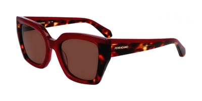 Ferragamo SF2035S Opaline burgundy/red tortoise 52/19/145 WOMAN Zonnebrillen