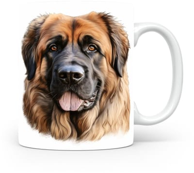 Mok Leonberger Beker voor koffie of tas voor thee, cadeau voor dierenliefhebbers, moeder, vader, collega, vriend, vriendin, kantoor, opa, oma, hond, kerst, sinterklaas, verjaardag