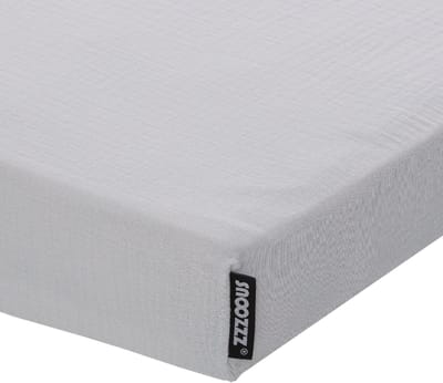 Snoozzz Hoeslaken Wieg - 40x80cm - 100% Hydrofiel Katoen - Grijs