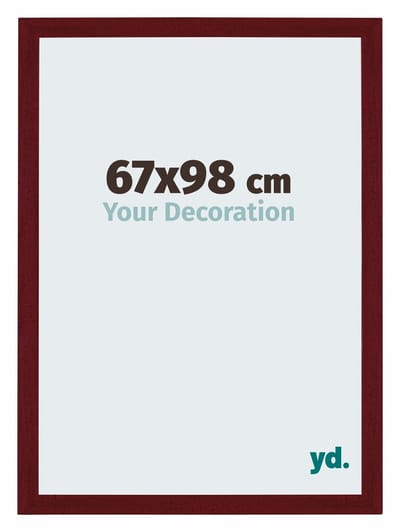 Your Decoration - Puzzellijst 67x98 cm - Wijnrood Geveegd - Puzzellijst 1500-2000 stukjes - MDF Fotolijst - Mura