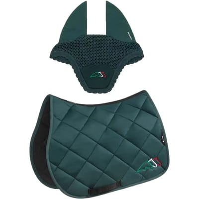 Zadelset voor paard en oorhuiver Equiline Eqtricolore