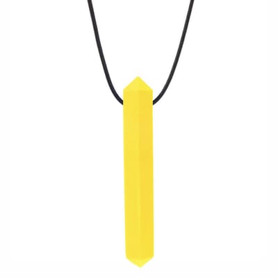 ARK Therapeutic bijtketting kauwsieraad geel voor kinderen en volwassenen.