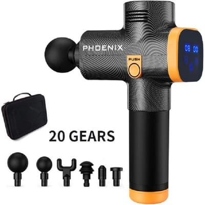 Phoenix A2 Massagepistool Diepe Weefsel Spierpijn Verlichting Lichaamsontspanning Afslankende Massager Voor Rug Nek Been US Plug