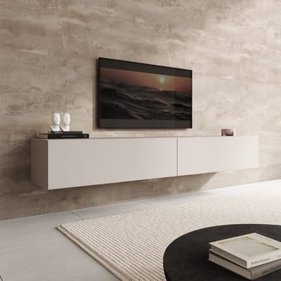 Meubella - TV-Meubel Palm - Beige - 200 cm