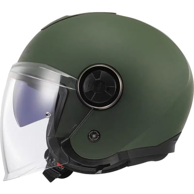 LS2 OF620 Classy Solid Mat Legergroen Jethelm - Helm
