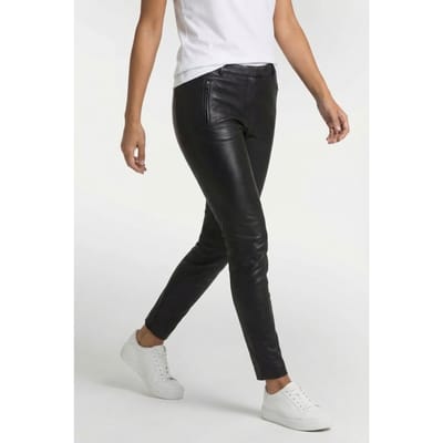 DNA Amsterdam Britt Black Maat: 5 | Leren broeken Outlet | Dames | Zwart