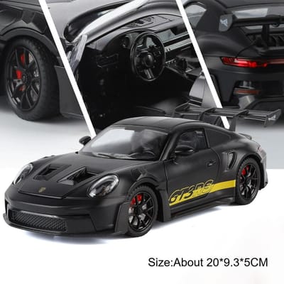 1:24 911 Gt3Rs Cayenne S Auto Model Speelgoed Legering Carrosserie Rubberen Banden Sportauto's Deuren Openende Modellen Speelgoed Huis Collectie Voor Kinderen