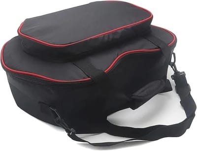 Waterdichte Zadeltassen - Motorfietstassen Set - Motorrijden Op Reis - Uitbreidbaar Ontwerp - 1 Kilogram - Zwart Rood