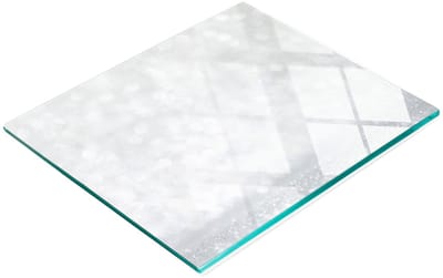 Decoratieve glazen snij- en serveerplank voor in de keuken, 60x52 cm