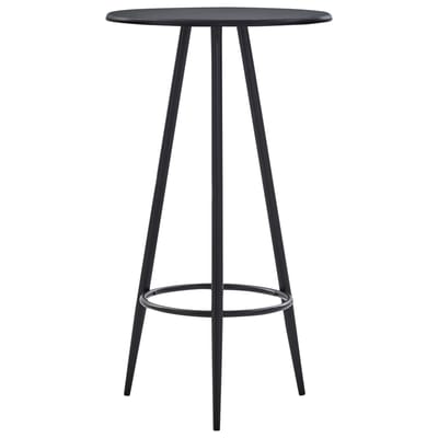 vidaXL - Bartafel - 60x107,5 - cm - MDF - zwart