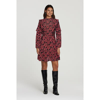 Shiwi Ladies Montevideo Dress Peacock Leaf Size: XS | Mini Dresses Outlet | Dames | Zwart