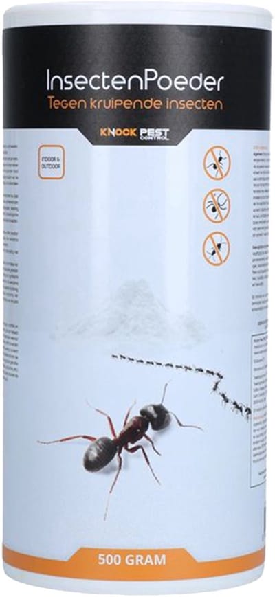 Knock Pest Control Insectenpoeder - 500 gram - Tegen Insecten en Spinnen - Deltamethrin - Ongediertebestrijding - Zilvervisjes - Mierenpoeder