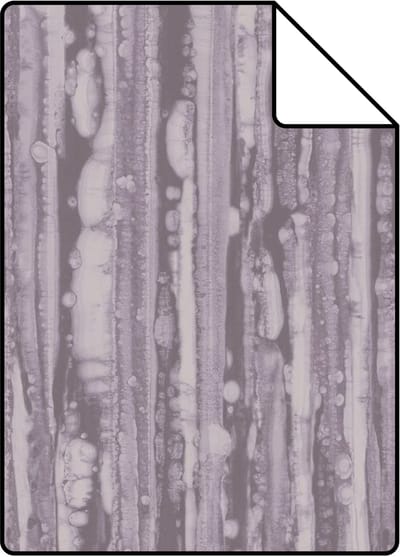 Proefstaal Origin Wallcoverings behang strepen licht paarsgrijs en warm grijs - 26,5 x 21 cm - 346641-S