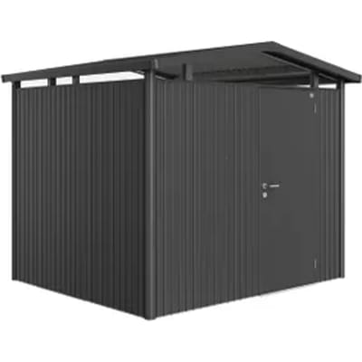 Biohort Metalen Tuinhuis Panorama - Donkergrijs Metallic - 273x238cm