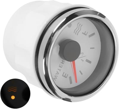Waterpeilmeter 52mm voor Marine en RV - Slimme Alarmfunctie, 9-30V DC, 0-190 Ohm Sensor voor Nauwkeurige Waterniveaumeting