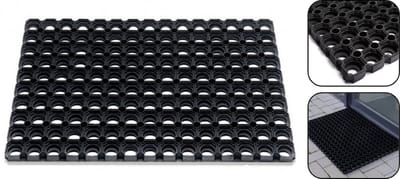 PD® Deurmat - Deurmat buiten - Deurmatten voor buiten - Rubberring - 40 x 60 cm