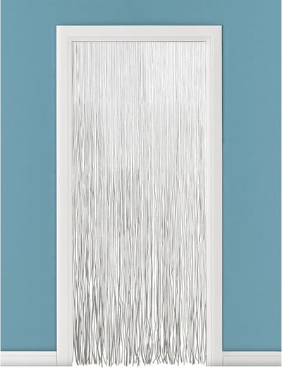 Lesli Living Vliegengordijn/deurgordijn PVC twist - wit - 90 x 220 cm - Insectenwerende vliegengordijnen